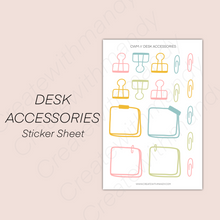 Load image into Gallery viewer, DESK ACCESSORIES Sticker Sheet