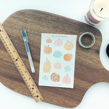 Load image into Gallery viewer, PAINTED PUMPKINS Transparent Sticker Sheet