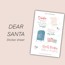 Load image into Gallery viewer, DEAR SANTA Sticker Sheet