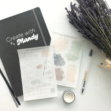 Load image into Gallery viewer, NEUTRAL WATERCOLOR Sticker Sheet