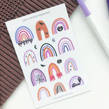 Load image into Gallery viewer, SPOOKY RAINBOWS Sticker Sheet