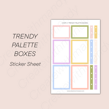 Load image into Gallery viewer, TRENDY PALETTE BOXES Sticker Sheet