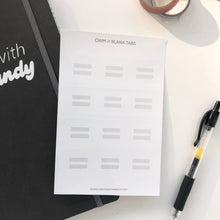 Load image into Gallery viewer, BLANK TABS Sticker Sheet