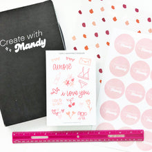 Load image into Gallery viewer, VALENTINES DOODLES Sticker Sheet