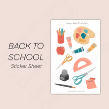 Load image into Gallery viewer, BACK TO SCHOOL Sticker Sheet

