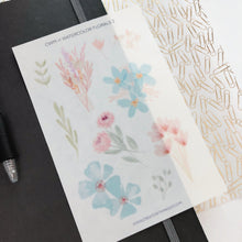 Load image into Gallery viewer, WATERCOLOR FLORALS 2 Sticker Sheet
