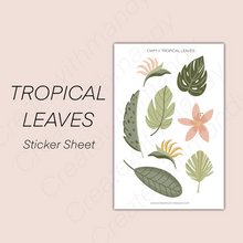 Load image into Gallery viewer, TROPICAL LEAVES Sticker Sheet