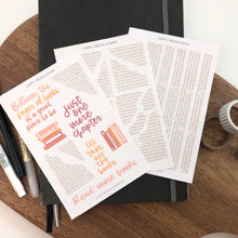 Load image into Gallery viewer, BOOK LOVER Sticker Sheet
