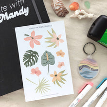 Load image into Gallery viewer, TROPICAL LEAVES 2 Sticker Sheet