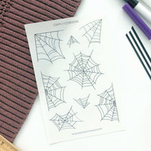 Load image into Gallery viewer, COBWEBS Transparent Sticker Sheet