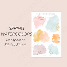 Load image into Gallery viewer, SPRING WATERCOLORS Sticker Sheet
