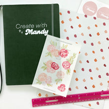 Load image into Gallery viewer, WATERCOLOR ROSES Transparent Sticker Sheet