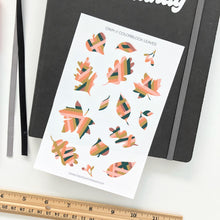 Load image into Gallery viewer, COLORBLOCK LEAVES Sticker Sheet