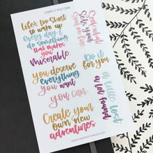 Load image into Gallery viewer, YOU CAN Sticker Sheet