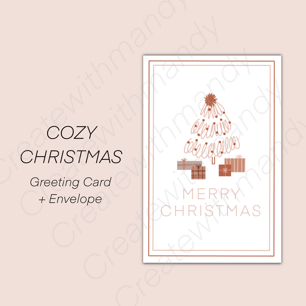 COZY CHRISTMAS Greeting Card