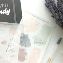 Load image into Gallery viewer, NEUTRAL WATERCOLOR Sticker Sheet