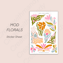 Load image into Gallery viewer, MOD FLORALS Sticker Sheet
