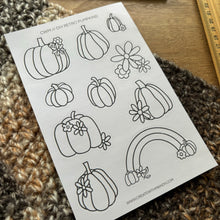 Load image into Gallery viewer, DIY RETRO PUMPKINS Sticker Sheet
