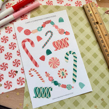 Load image into Gallery viewer, CHRISTMAS CONFECTIONS Sticker Sheet
