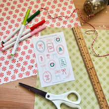 Load image into Gallery viewer, PRETTY LITTLE CHRISTMAS Sticker Sheet
