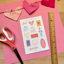Load image into Gallery viewer, LOVELY LITTLE QUOTES Sticker Sheet

