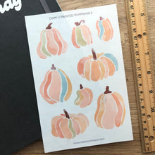 Load image into Gallery viewer, PAINTED PUMPKINS 2 Transparent Sticker Sheet
