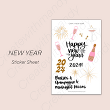 Load image into Gallery viewer, NEW YEAR Sticker Sheet
