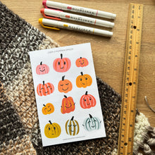 Load image into Gallery viewer, PUMPKIN SMILES Sticker Sheet
