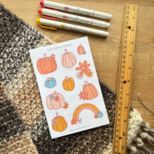 Load image into Gallery viewer, RETRO PUMPKINS Sticker Sheet
