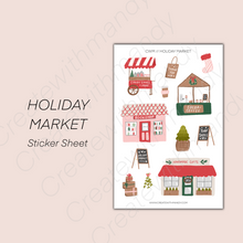 Load image into Gallery viewer, HOLIDAY MARKET Sticker Sheet
