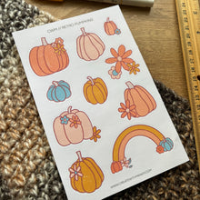 Load image into Gallery viewer, RETRO PUMPKINS Sticker Sheet
