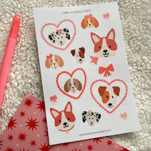 Load image into Gallery viewer, LOVELY PUPS Sticker Sheet
