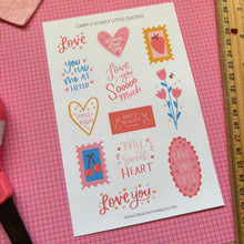 Load image into Gallery viewer, LOVELY LITTLE QUOTES Sticker Sheet
