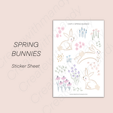 Load image into Gallery viewer, SPRING BUNNIES Sticker Sheet
