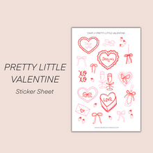 Load image into Gallery viewer, PRETTY LITTLE VALENTINE Sticker Sheet
