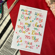 Load image into Gallery viewer, MERRY &amp; BRIGHT QUOTES Sticker Sheet
