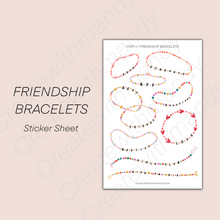 Load image into Gallery viewer, FRIENDSHIP BRACELETS Sticker Sheet
