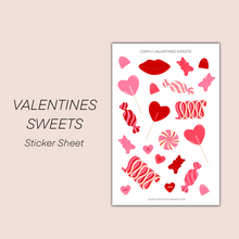 Load image into Gallery viewer, VALENTINES SWEETS Sticker Sheet
