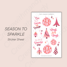 Load image into Gallery viewer, SEASON TO SPARKLE Sticker Sheet
