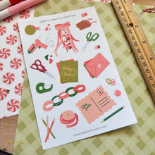 Load image into Gallery viewer, CRAFTY CHRISTMAS Sticker Sheet

