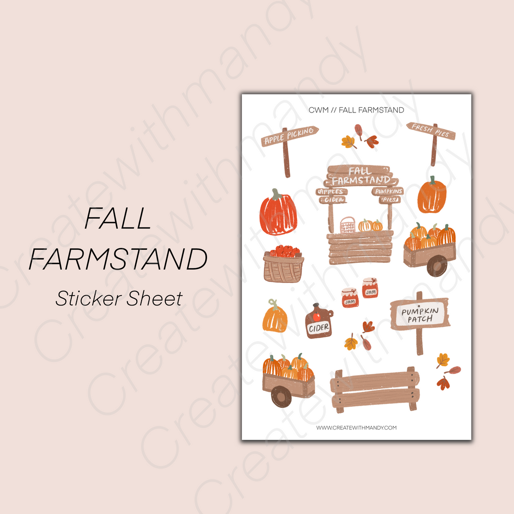 FALL FARMSTAND Sticker Sheet