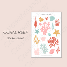 Load image into Gallery viewer, CORAL REEF Sticker Sheet
