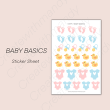 Load image into Gallery viewer, BABY BASICS Sticker Sheet
