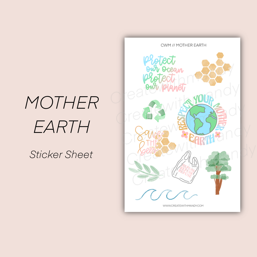 MOTHER EARTH Sticker Sheet