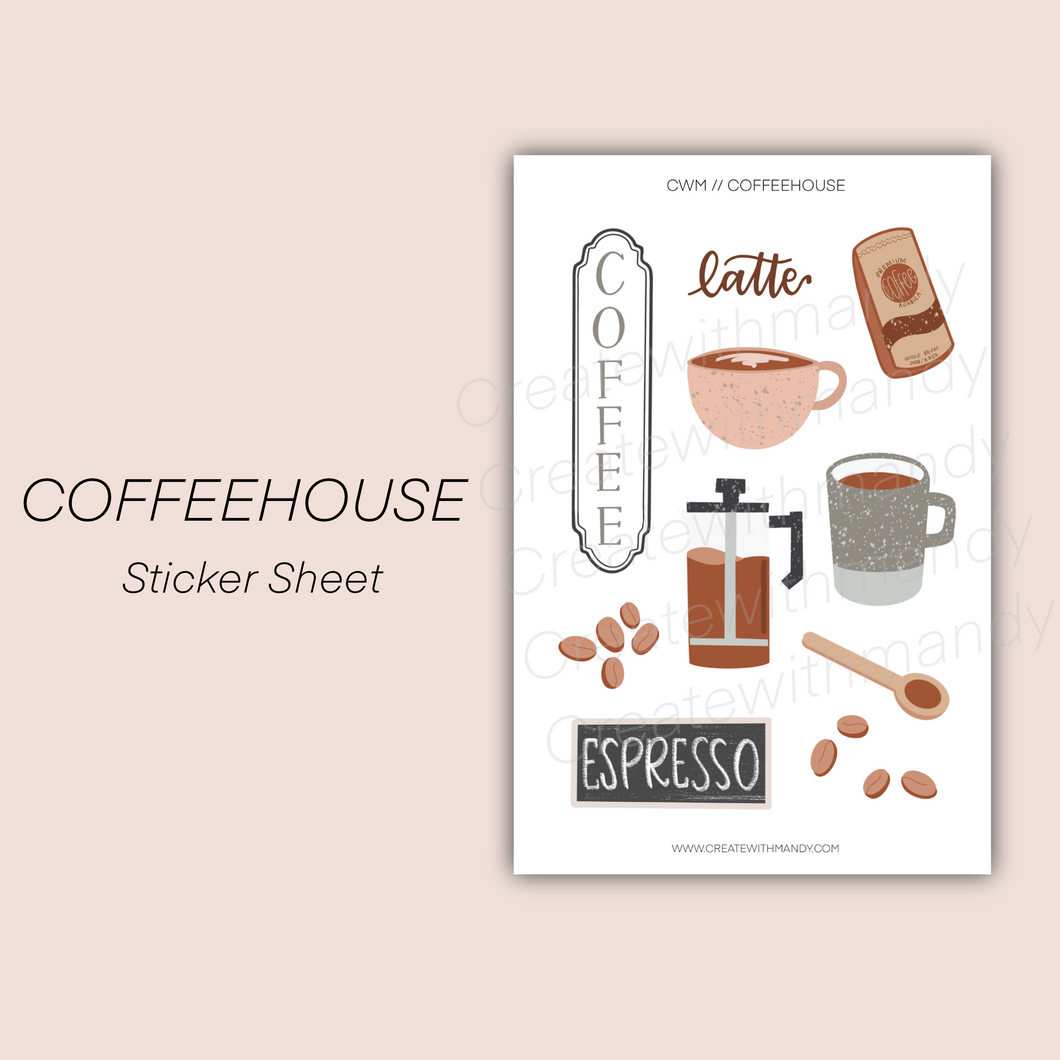 COFFEEHOUSE Sticker Sheet