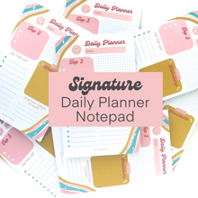 Load image into Gallery viewer, Signature Daily Planner Notepad
