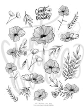 Load image into Gallery viewer, DIGITAL Floral Line Art Printable Kit
