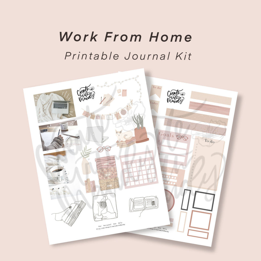 DIGITAL Work From Home Printable Kit
