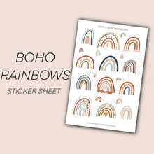 Load image into Gallery viewer, BOHO RAINBOWS Sticker Sheet
