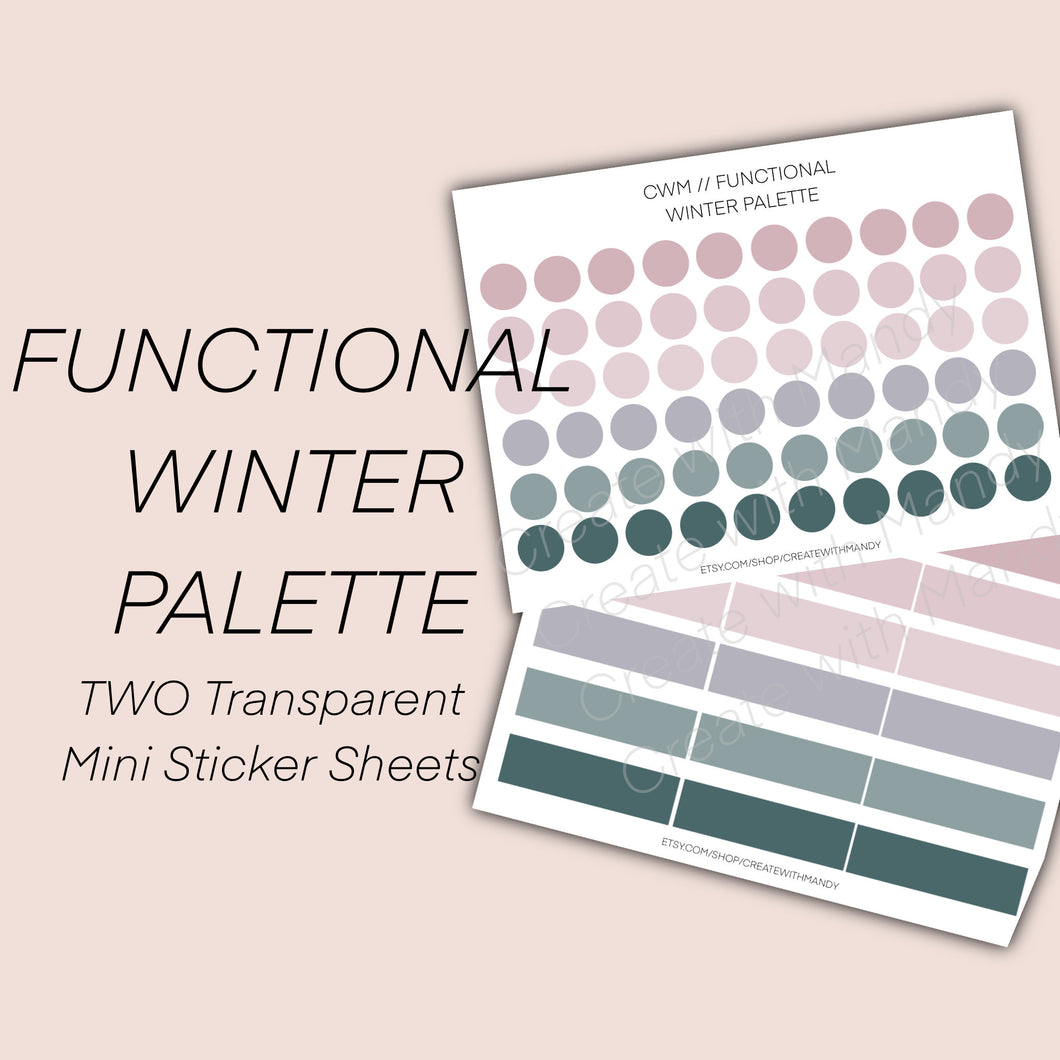 FUNCTIONAL Winter Palette Sticker Set